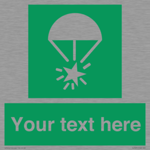 Custom sign safe condition Rocket parachute flare